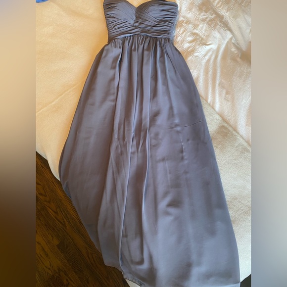 Grey Strapless Bridesmaid Dress - Size 4 - Picture 3 of 3